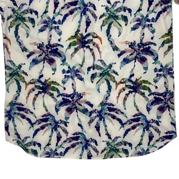 Robert Graham Mens Palms Performance Shirt S Short Sleeve UV Protection Tropical - Picture 10 of 12